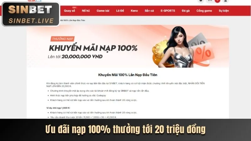 Khuyến mãi chào mừng 1nk88